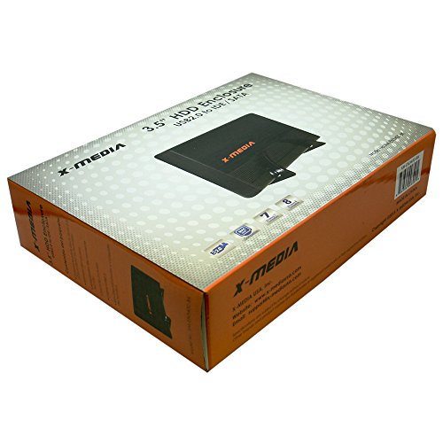 X-Media XM-EN3400-BK 3.5-inch USB2.0 to IDE/SATA Aluminum External HDD Enclosure