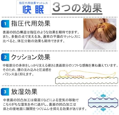 Amazon ブリジストン 指圧代用効果マットレス 一枚もの波形 厚さ８ｃｍ シングルサイズ アイボリー 折りたたみマットレス オンライン通販