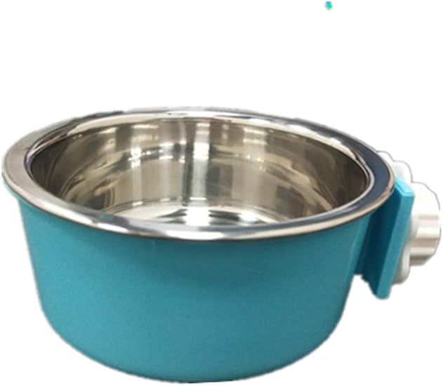 NA 2in1dog water bowl cage,crate mounted water bowl， stainless steel