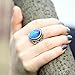 MOJO JEWELRY Mood Ring Changing Color for Adults Antique Sterling Silver Vintage Statement Rings Women RS019