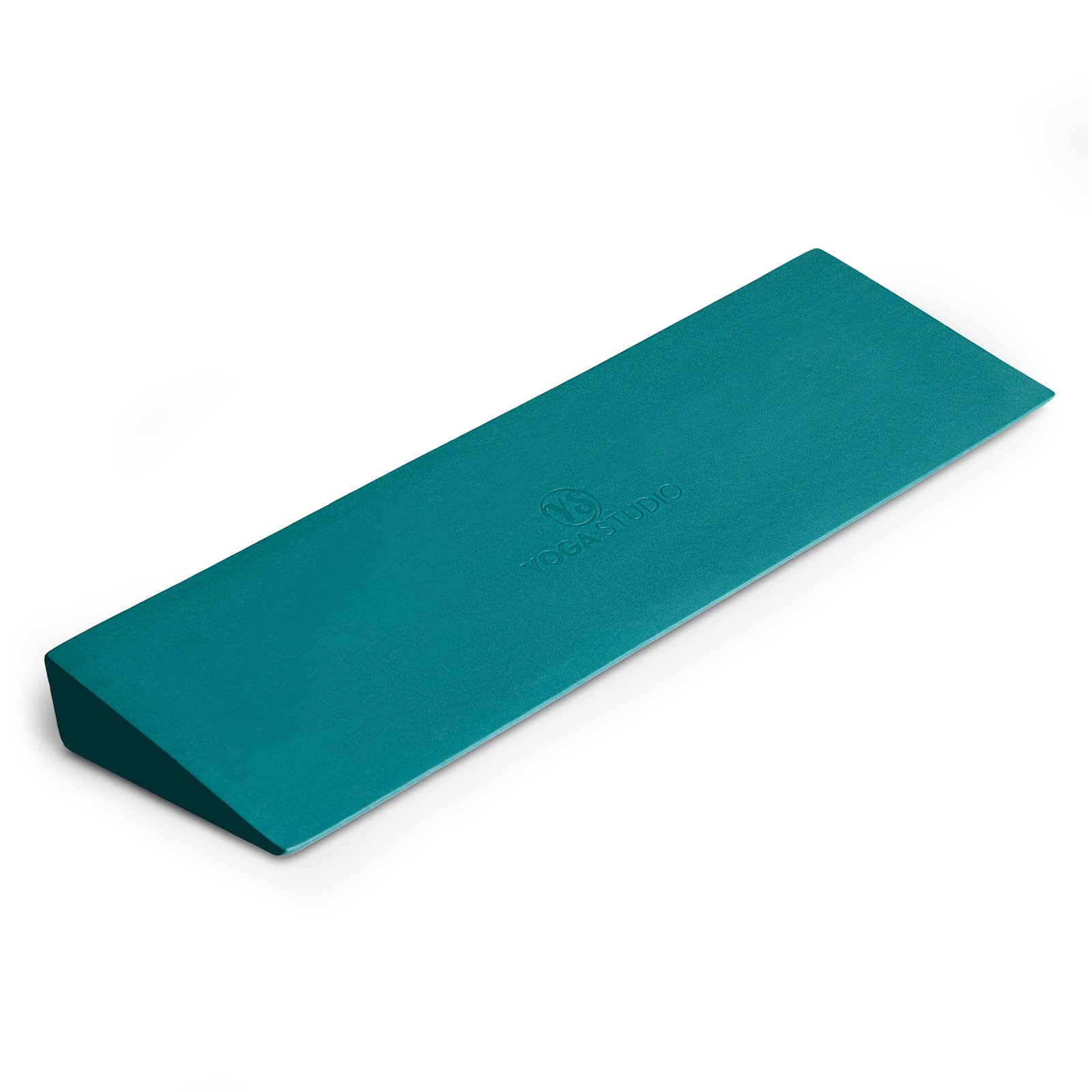 Yoga Studio Lightweight EVA Non-Slip Slanting Yoga Pilates Wedge | Sports Wedge for Squats Pushups Pressups | Supportive Wedge Riser Block - 50 x 15 x 5cm (Purple) (Teal)