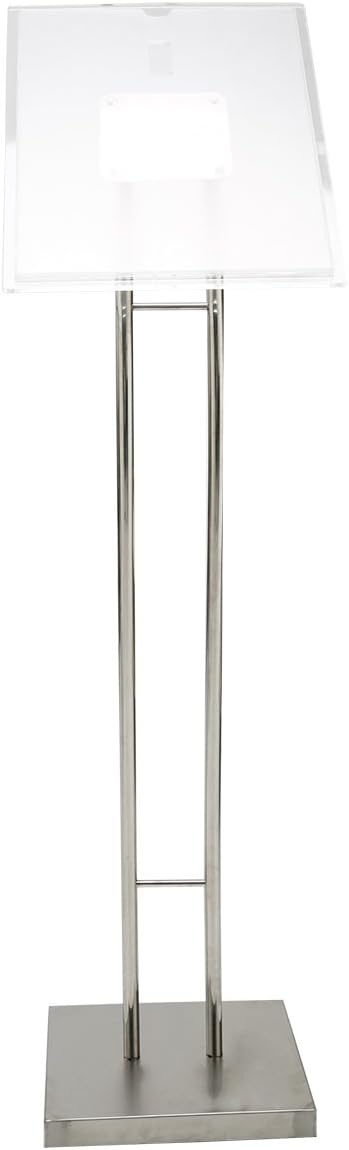 MYD Adjustable Pedestal Sign Holder Stand Base FREE STANDING FLOOR SIGN stand with Double Bar Snap Frame A3 acrylic Poster Frames, HD DS A22