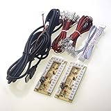 Easyget 2 Player Zero Delay Generic Game Controller USB to Joystick for MAME & Raspberry Pi 1/2/3 RetroPie DIY Projects Support for SANWA Parts