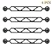 4 x 8”/20.5cm CamDive Double 1”Ball Arm, Aluminum Alloy Medium Length Arm, Joint Underwater Strobe/Video Arm for Underwater 1”Ball Joint Arm Strobe and Lighting Systems