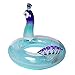WISHTIME Giant Peacock Swim Pool Float 2019 Summer Peacock Inflatable Pool Float with Glitters Swim Ring Inflatable Lounge Raft Tube Summer Toys for Adults, Women, Kids, Toddlers