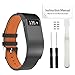 ToPoPo For Fitbit Charge Hr Bands Leather, Replacement Bands Strap with Tools for Fitbit Charge HR