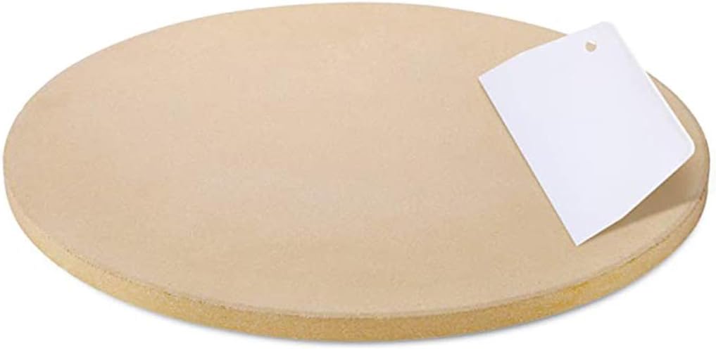 WJLED Pizza Stone for Best Crispy Crust Pizza,10Inch Round Pizza Grilling Stone Baking Stone Small Cooking Stone for Oven Perfect Size for Personal Pizza Bread Cookies