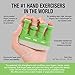 Prohands VIA Hand Exerciser, Finger Exerciser (Hand Grip Strengthener), Spring-Loaded, Finger-Piston System, Isolate and Exercise Each Finger, (2 lb X-Light Tension, Green-Via)