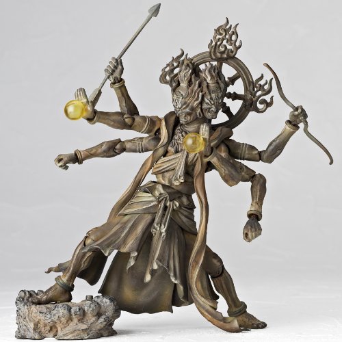Kaiyodo Takeya Revoltech Action Figure: #003 Ashura Wooden Version