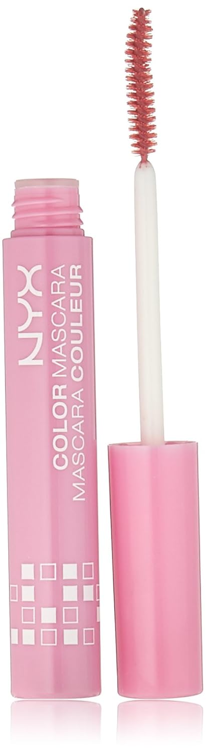 NYX Professional Makeup Color Mascara, Pink Petals, 0.32 Fluid Ounce