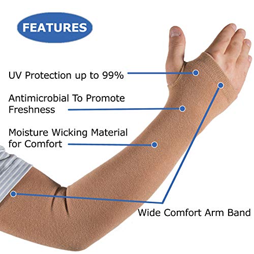 Arm Skin Protection Sleeves for Men & Women help keep Sensitive Arm