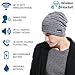 Upgraded Wireless Bluetooth Beanie Hat with Headphones V4.2, Unique Christmas Tech Gifts for Teen Boys/Girls/Boyfriend/Him/Husband/Men/Dad/Women/Stocking Stuffers/Built-in HD Stereo Speakers & Mic