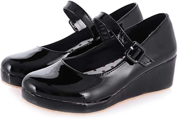 closed toe mary jane wedges