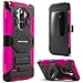 Evocel New Generation Series Phone Case Compatible with LG G Stylo with Belt Clip Holster and Kickstand, Pink