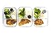 Glass Meal Prep Containers - 3-Pack 3 Compartment Food Storage Containers with Leak Proof Sauce Cups and Label Set - Microwave, Freezer, Oven & Dishwasher Safe (3, 3 Compartment with Utensils)