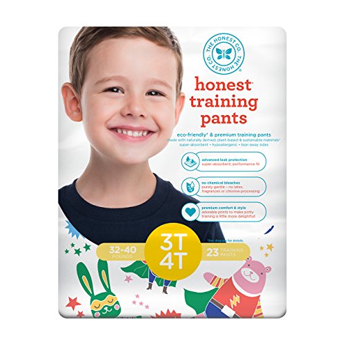The Honest Company Disposable Training Pants, Super Heroes, 3T/4T, 23