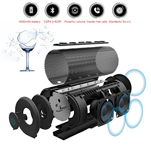 image for Mix Hero Portable Wireless Bluetooth Speaker, Big Magicbox 20W Loud Sp