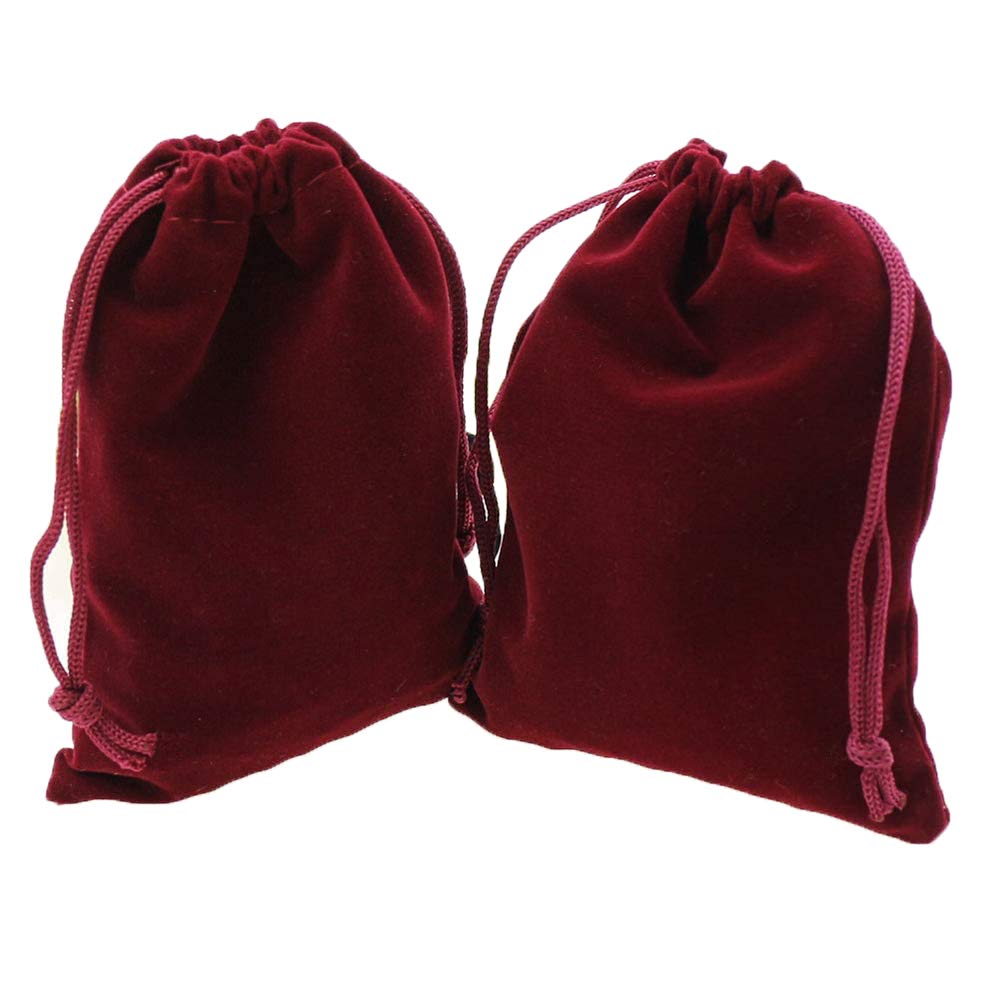 HOMIXES Pack of 50 Portable Velvet Jewellery Bags Drawstring Jewellery Bags Gift Bags for Jewellery Wedding Party Celebrations Christmas DIY Crafts