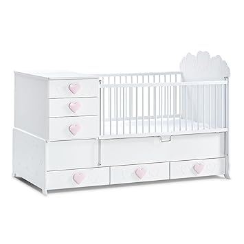 Babyzimmer Babymobel Kinderzimmermobel Kinderzimmer Mobel Kombination Little Princess Babzimmer Weiss Amazon De Baby