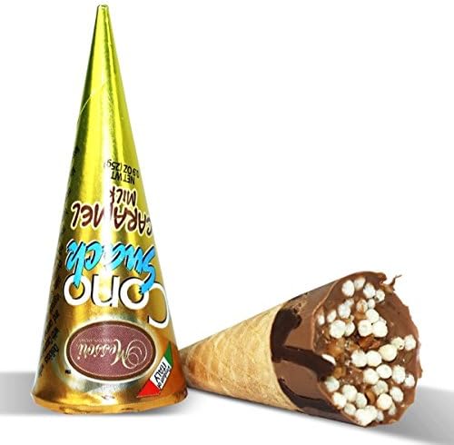 Messori, Italian Milk Chocolate Waffle Cone Filled w/ milk cream & caramel (8 pcs)