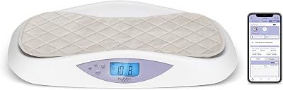 Hubble Connected Grow Smart Baby Weighing Scale, Large LCD, 4-Sensor Tech