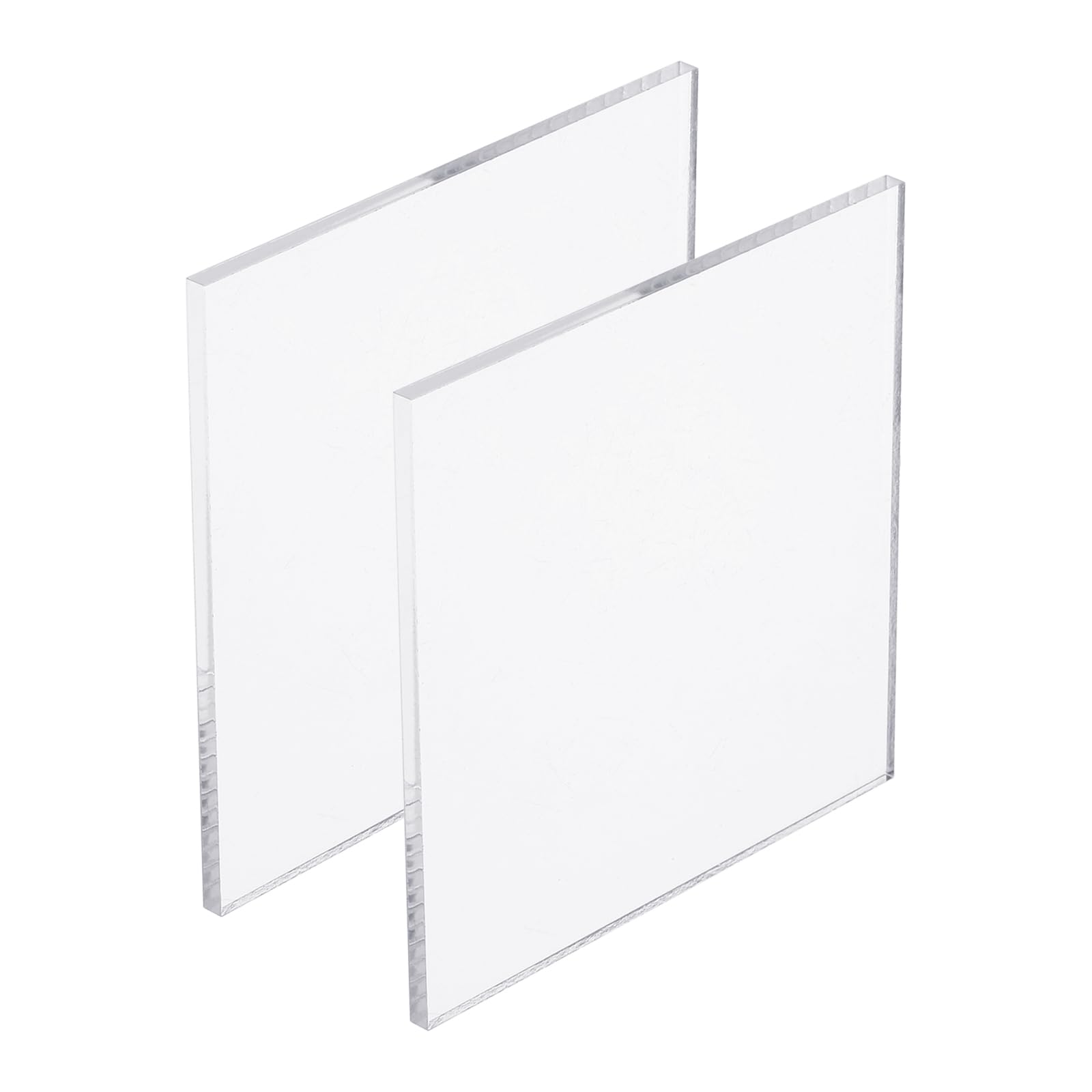 PATIKIL Acrylic Stamp Block, 2 Pack Clear Stamping Block with Grid Lines Decorative Mounting Blocks Set Square for Scrapbooking DIY Craft Card Making