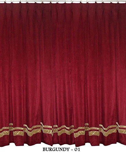 Amazon Com Saaria Burgundy Decorative Door Home Fashion Velvet