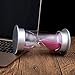 15 Minutes Hourglass,Siveit Modern Sand Timer with Pink Sand for Mantel Office Desk Coffee Table Book Shelf Curio Cabinet or End Table Christmas Birthday Valentine's Present(15Min Pink)