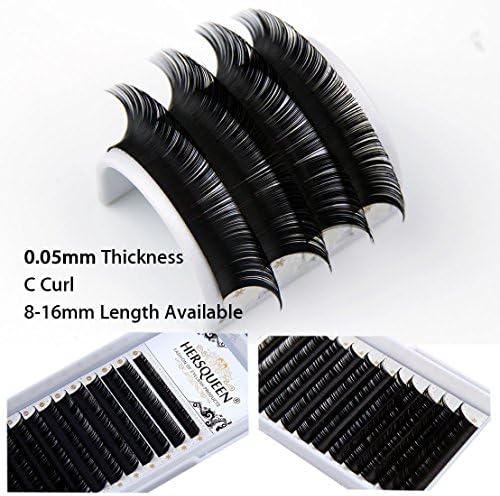 .05 Russian Volume Eyelash Extensions Cashmere Mink Lashes C D Curls Russian Mink Fan Lash Salon Lash Tray Semi Permanent Individual Lash Natural Volume Fan Silk False Lash