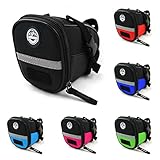 Weather Resistant Bicycle Seat Bag Saddle Bag Exciting Colors for Your Road Bike or Fixed Gear (Pink)