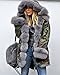 Roiii Winter Women Warm Fleece Hood Parka Overcoat Coat Long Fishtail Jacket Top