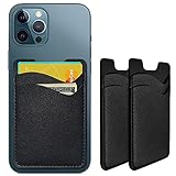 Phone Card Holder, Leather Phone Wallet Stick