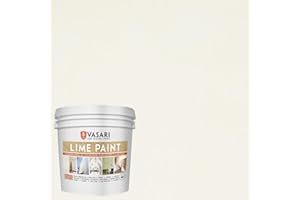 VASARI Lime Plaster & Paint | LIME PAINT | Made from Natural Lime and Powdered Marble | color: Linen #2 | size:1 Gallon