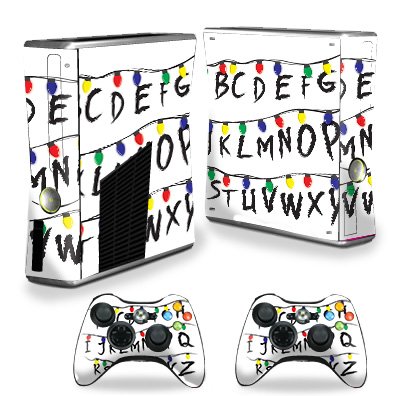 MightySkins Skin Compatible with X-Box 360 Xbox 360 S Console - Stranger Alphab…