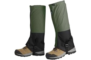 UNIQOCK Gaiters for Hiking Waterproof, Leg Gaiters with Upgraded Zipper Design, Lightweight Shoe Gaiters for Men Women, Dirt-Proof Ripstop Hiking Gaiters, Breathable Boot Gators for Hunting