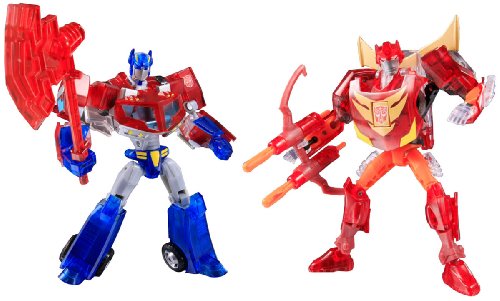 Transformers Animated TA Optimus Prime & Rodimus Figure Takara