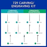 Dremel 729-01 11-Piece Carving Engraving Rotary Tool Accessories Kit view 3