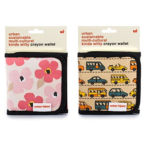 Urban Infant Budding Artist Toddler Kids Crayon Set/Travel Wallet - Poppies - Thumbnail 5