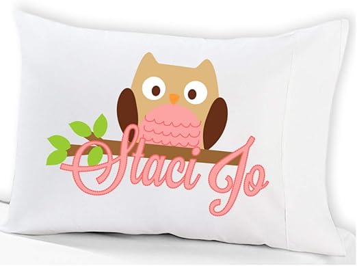 Amazon Com Personalized Owl Pillowcase For Kids Standard Size 20