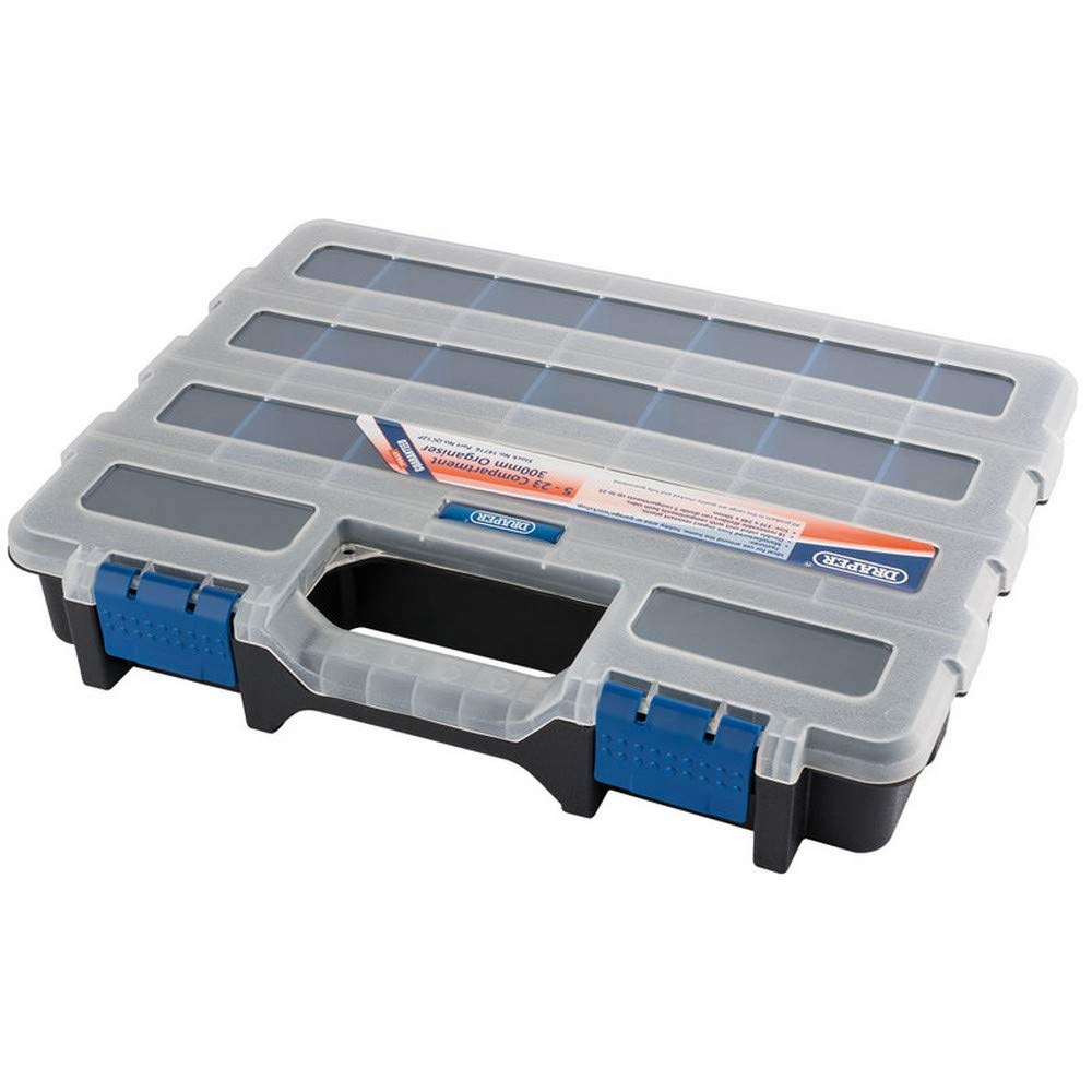 Draper 14716 Multi Compartment Organiser, Blue, 12-Inch