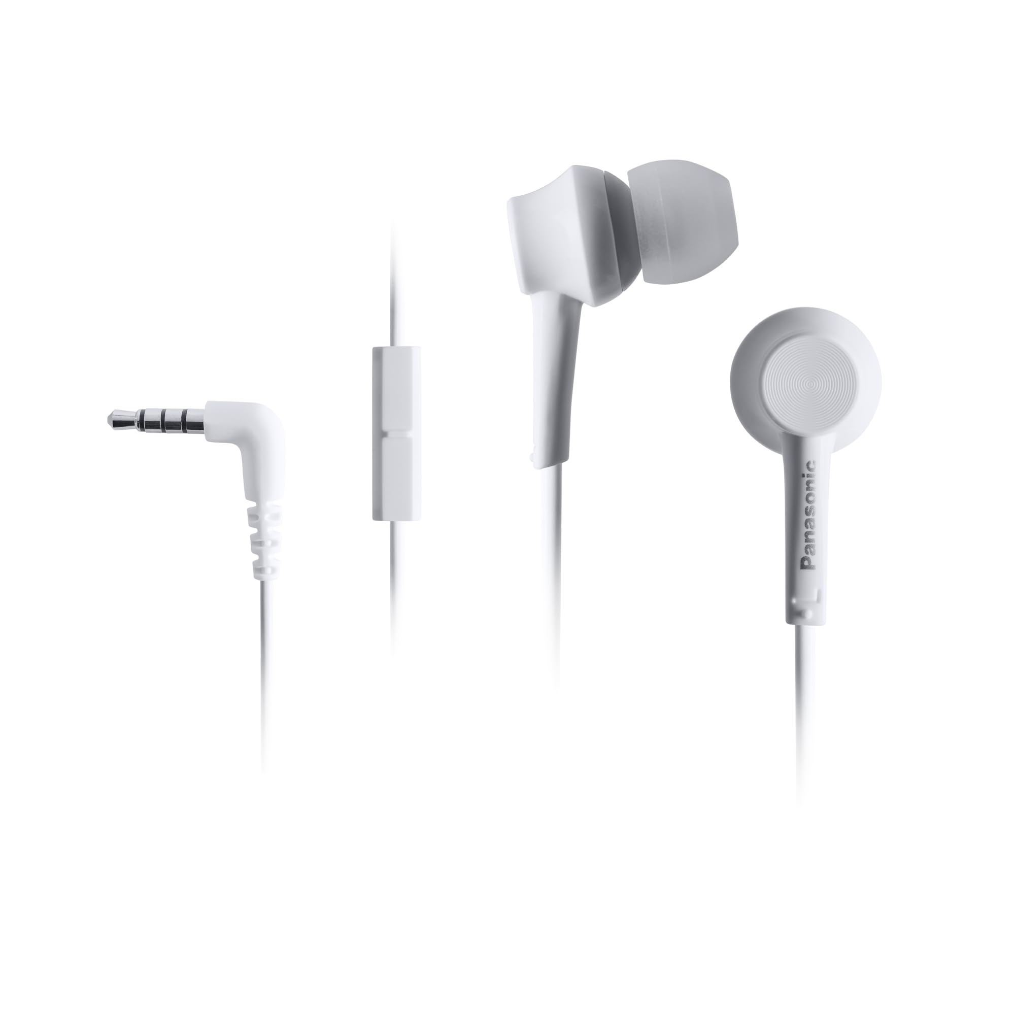 Panasonic RP-TCM115E-W In-Ear Headphones Headset Mobile Phone Interchangeable Passport Pieces S/M/L White