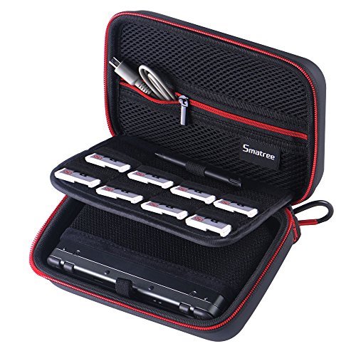 Smatree® N100 Traveling and Home Storing Case for Nintendo Video Game Consoles (7.7 x 4.8 x 3.1 inches) with Zippered Mesh Pocket and Removable Console Pouch-fit for NEW 3DS XL , NEW 3DS LL , 3DS XL , 3DS LL , NEW 3DS , 3DS (Black)