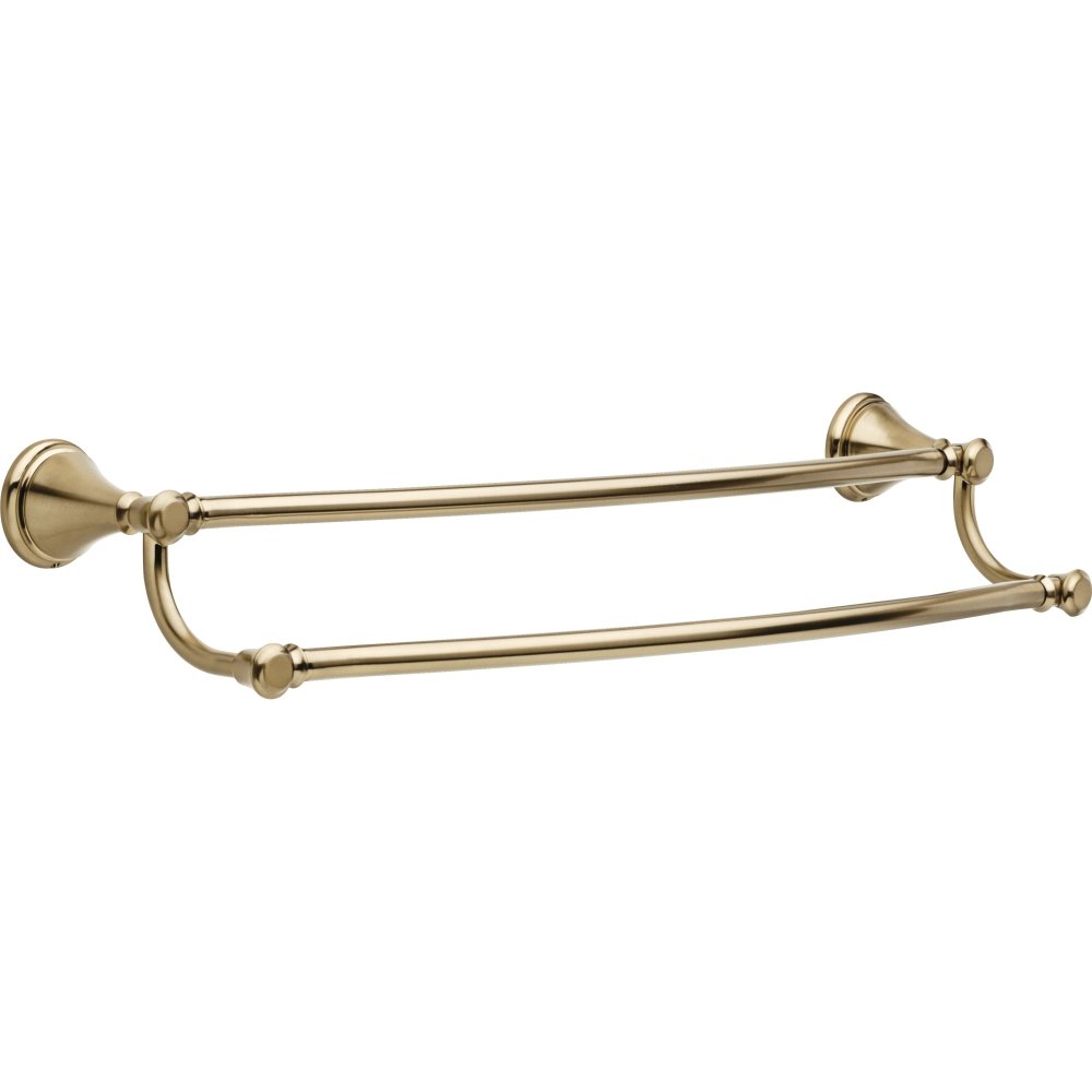 DELTA FAUCET 79725-CZ Cassidy Wall Mounted 24 in. Double Towel Bar in Champagne Bronze Image