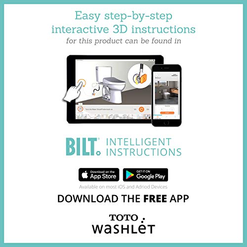 TOTO WASHLET S5 Electronic Bidet Toilet Seat with Instantaneous Water Heating, PREMIST and EWATER+ Wand Cleaning, Elongated, Cotton White - SW3446#01