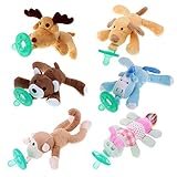 ULAKY Kids Pacifier Infant Baby Plush Animal Pacifiers Boy Girl Child