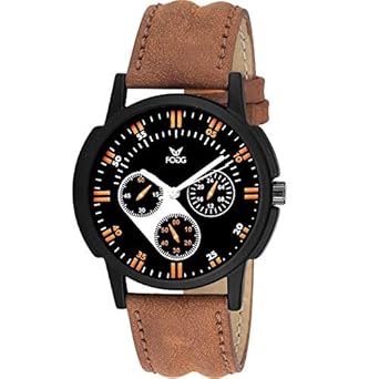 Analog Black Chrono Dummy Dial Mens Watch 1101-BR