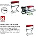 Kitchen Innovations KI-100102 FBA_KI-100102 Perfect Pie Blender, Pastry Cutter-Best in Class-Stainless Steel Blades with Ergonomic Handle-Red, Small,