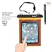 Almatess Universal Waterproof Tablet Case with Lanyard Protective Multi Function Marine for iPad Mini / iPad Mni Retina / iPad / iPad Air / Kindle / Kindle Paperwhite / Kindle Fire (Orange)