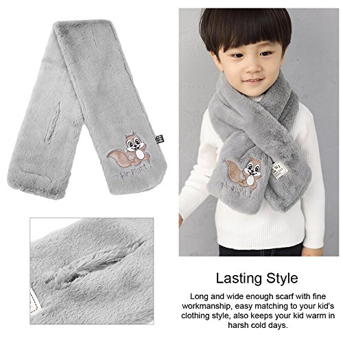 VBG VBIGER Warm Children Plush Scarf Thick Kids Winter Plush Shawl Soft Kids Muffler Wraps