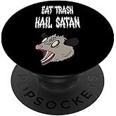 Eat Trash Hail Satan Possum Street Cat Satanic Satanism Goth PopSockets Standard PopGrip